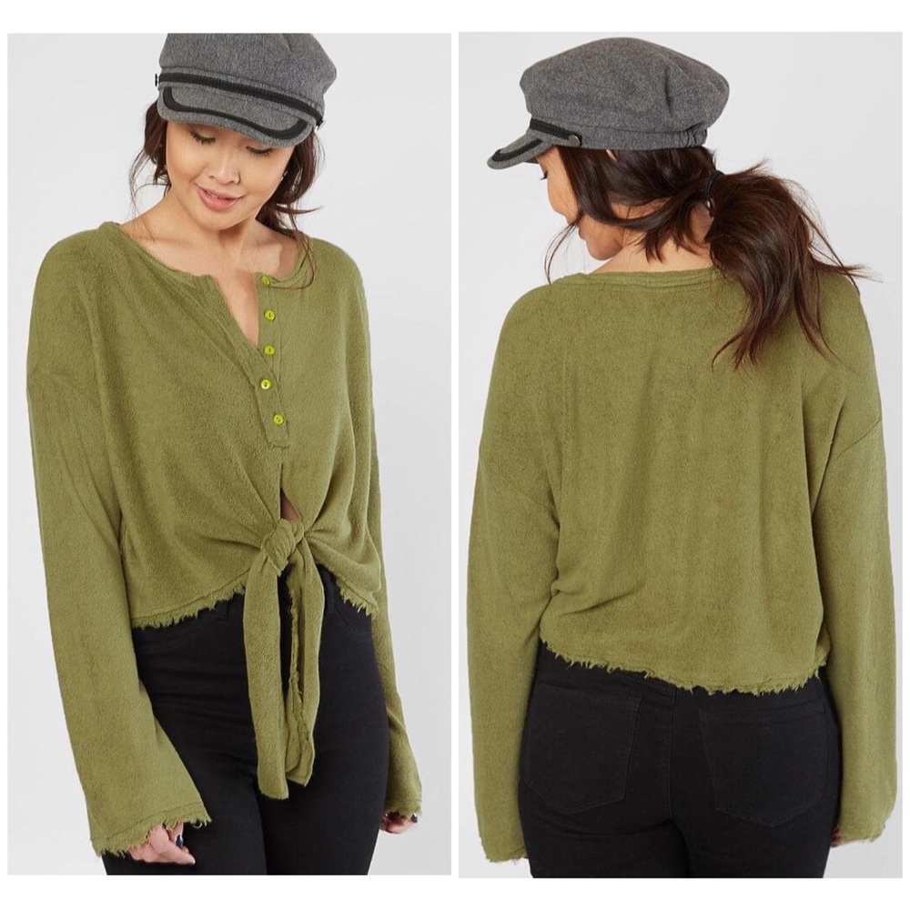 Free People Emma's Henley Top - Picture 1 of 12